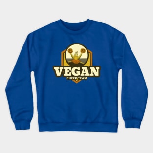 Vegan Cheer Team  – funny banana cartoon character Crewneck Sweatshirt